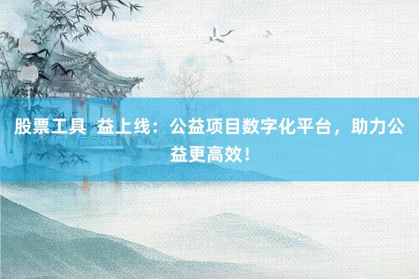 股票工具  益上線：公益項(xiàng)目數(shù)字化平臺，助力公益更高效！