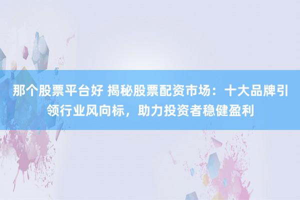 那個(gè)股票平臺(tái)好 揭秘股票配資市場(chǎng)：十大品牌引領(lǐng)行業(yè)風(fēng)向標(biāo)，助力投資者穩(wěn)健盈利